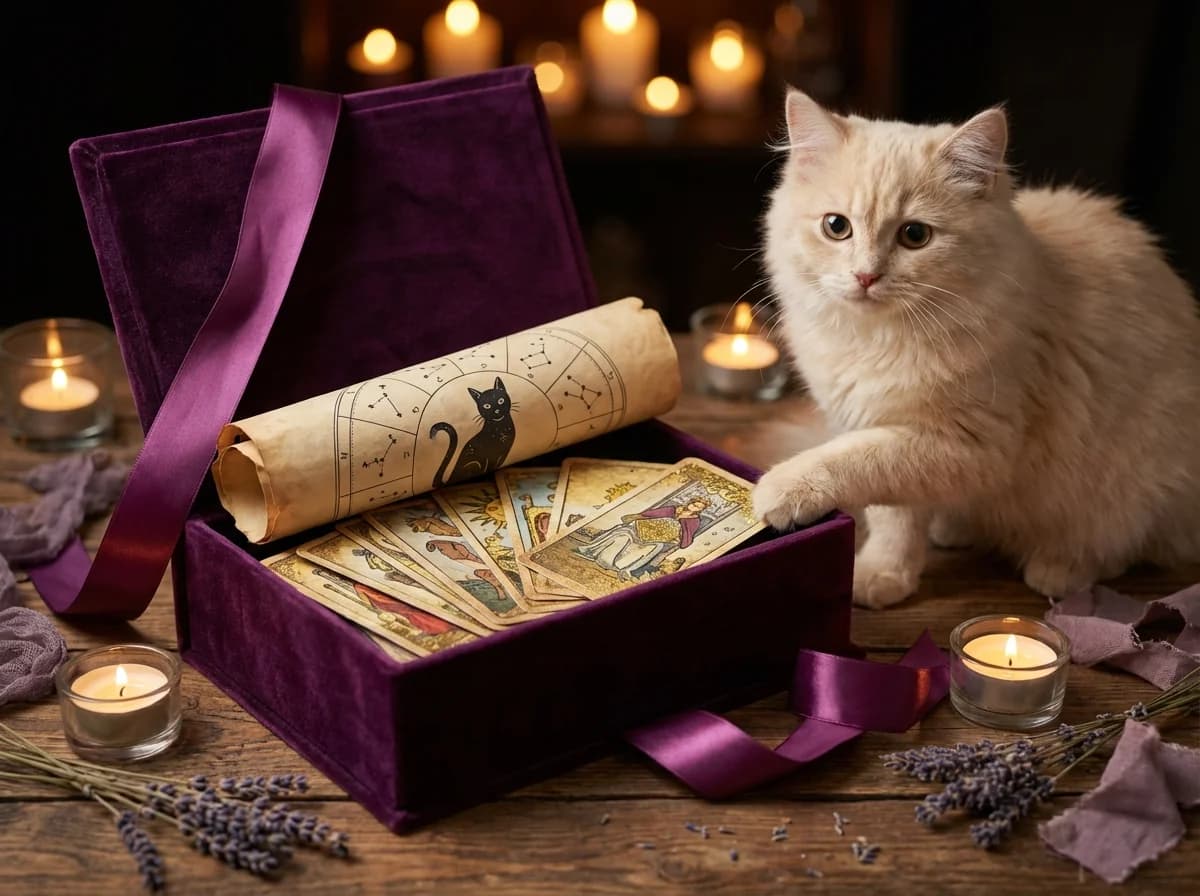 Geschenk für Katzenbesitzer — Katzen-Tarot und Horoskop