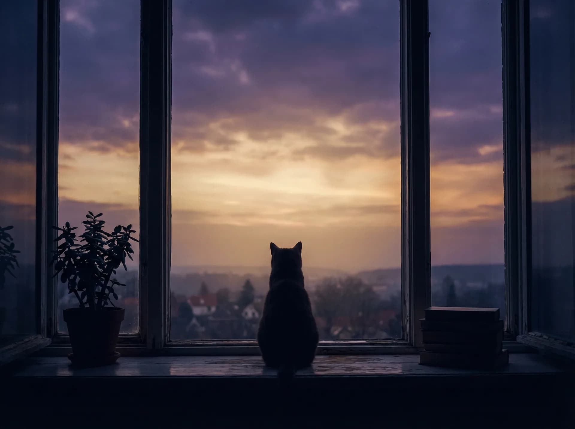 Katze am Fenster